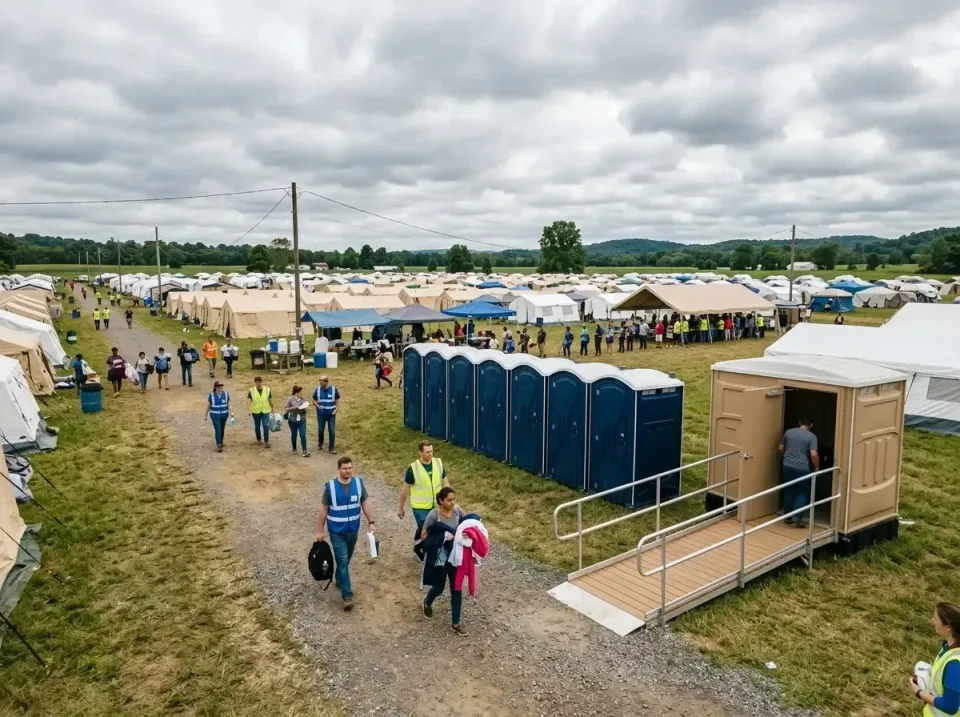 disaster-relief-camp-restrooms-010 — frequently asked questions, Dumpster & Portable Bathrooms Rental in Butler, IN